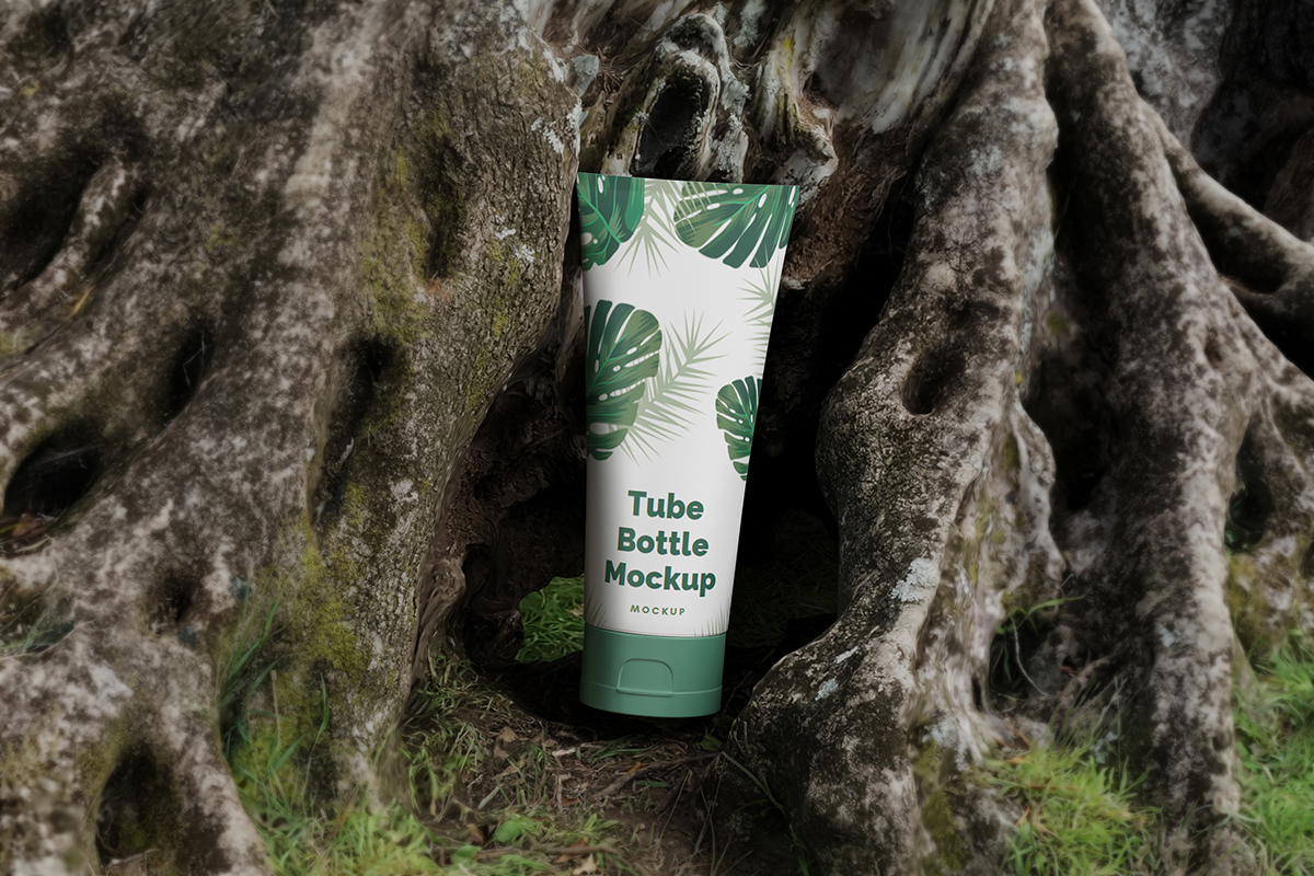 Tube Cosmetic Bottle Mockup