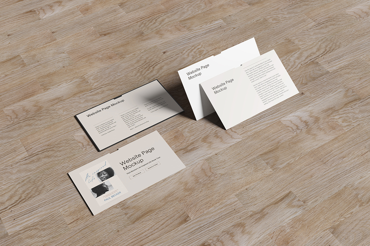 Website Page Screen Mockup