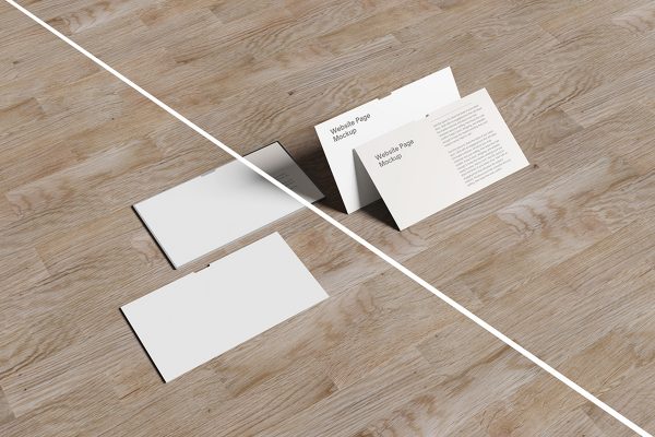 Website Page Screen Mockup