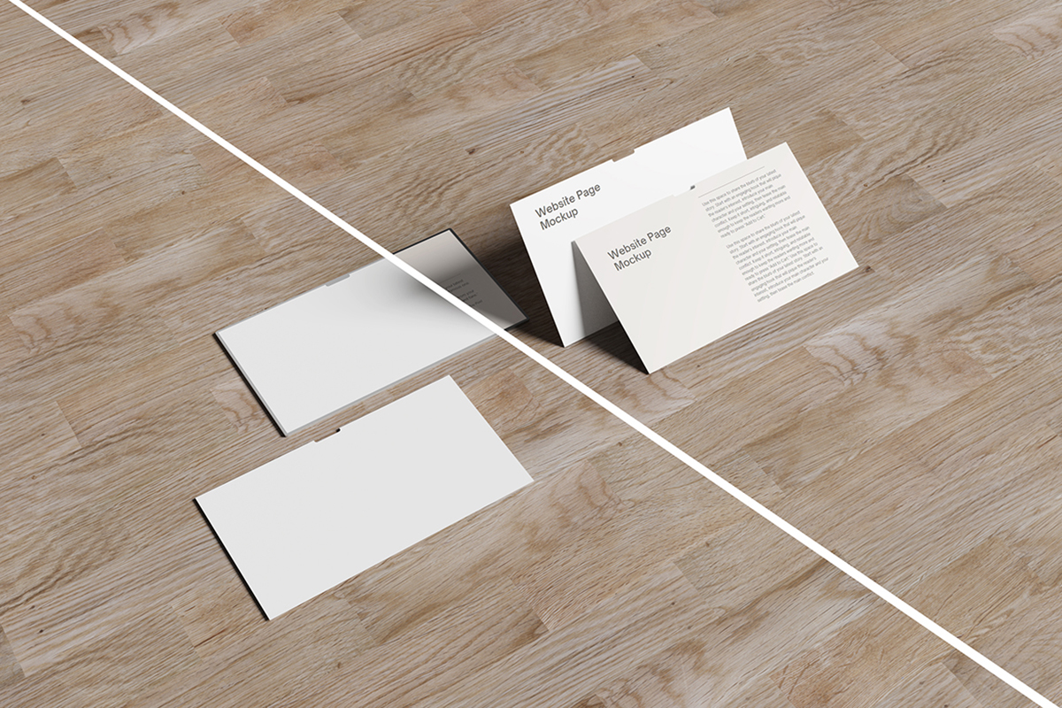 Website Page Screen Mockup