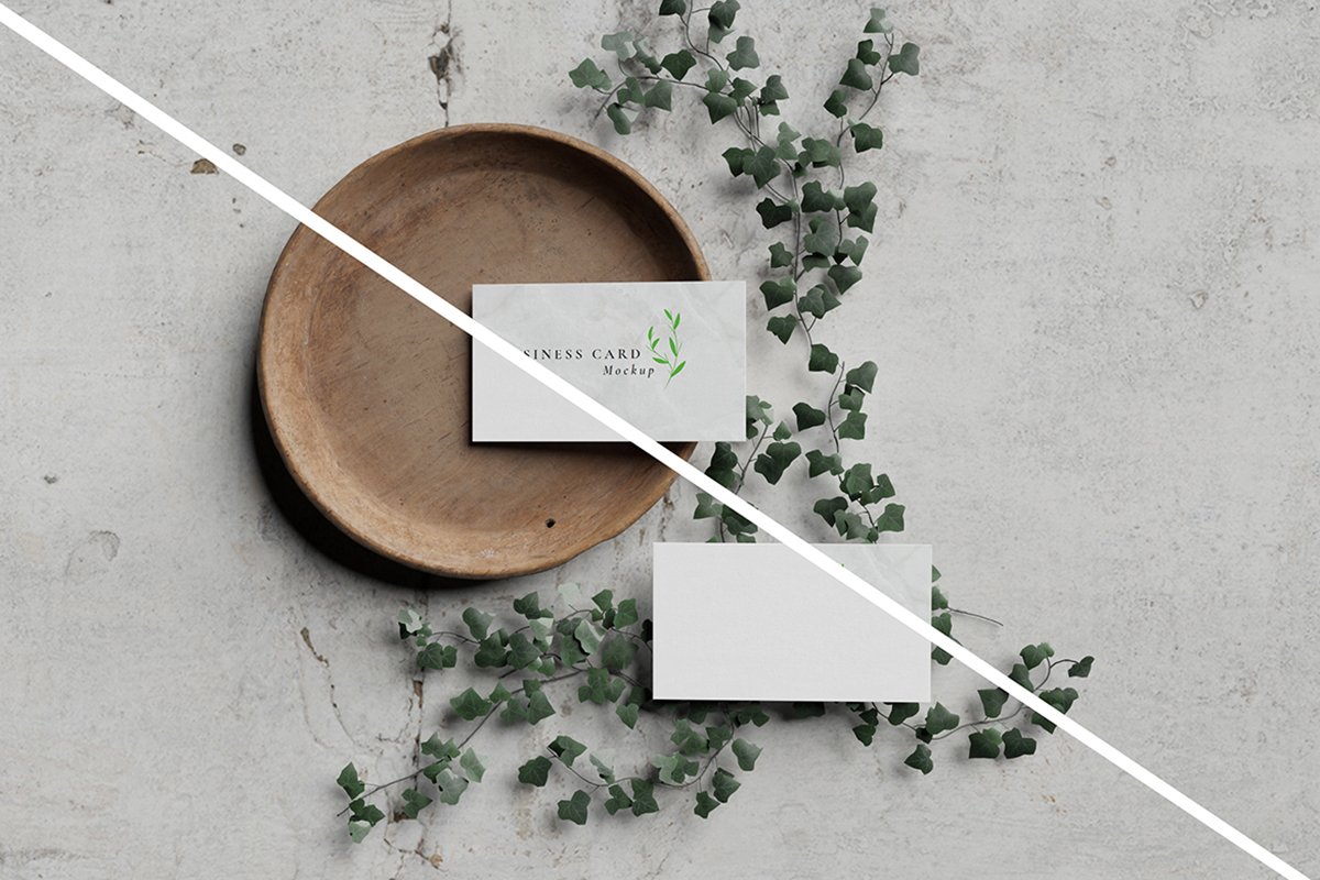 Nature Business Card Mockup