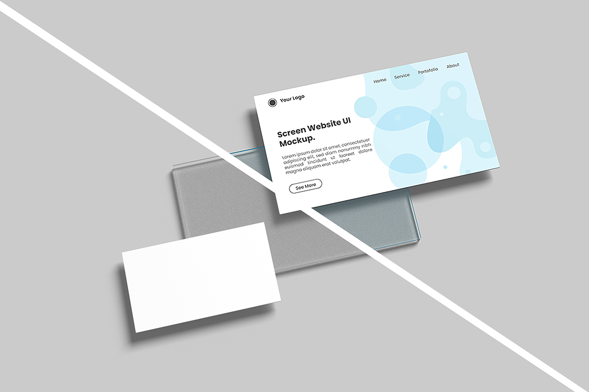 Free Minimalist Website Pages Mockup 2