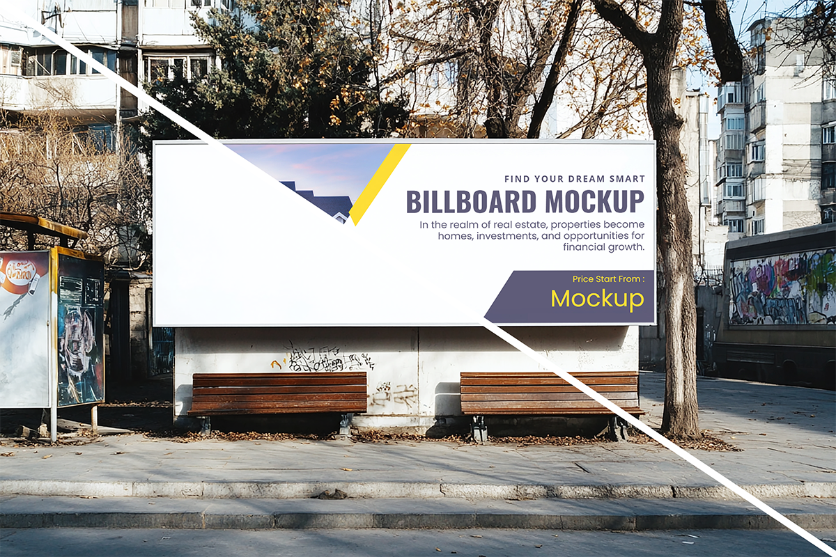 Free Street Billboard Ads Mockup Prev 2