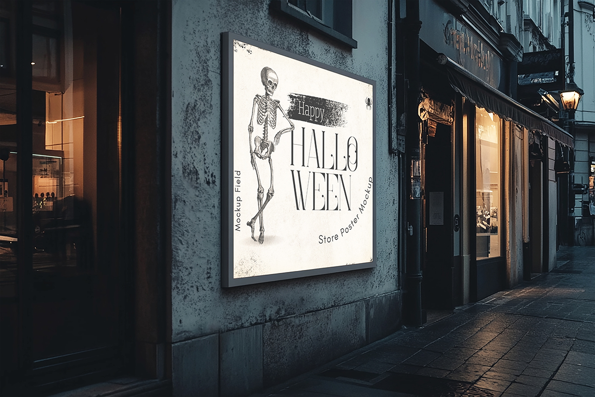 Free Urban Store Poster Mockup Prev 1