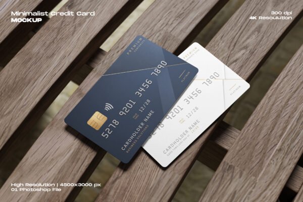Minimalist Credit Card Mockup