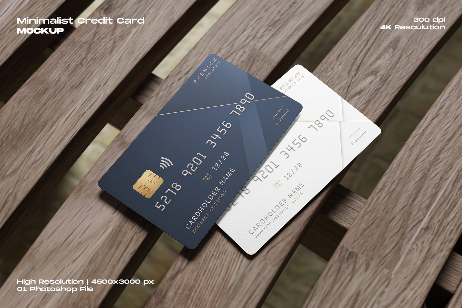 Minimalist Credit Card Mockup
