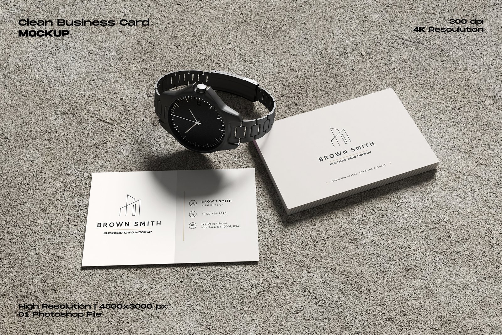 Clean Business Card Mockup