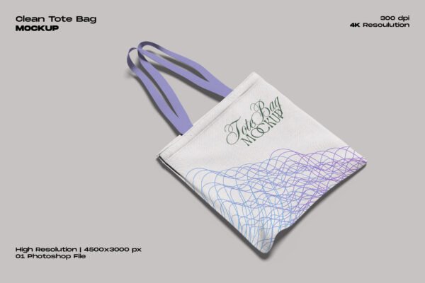 Clean Tote Bag Mockup