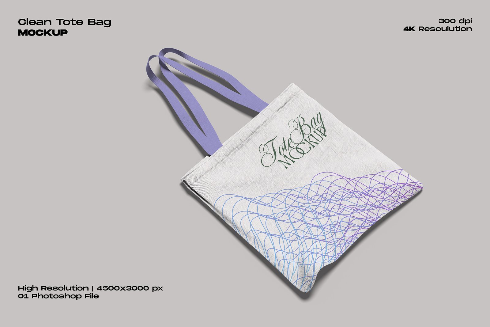 Clean Tote Bag Mockup