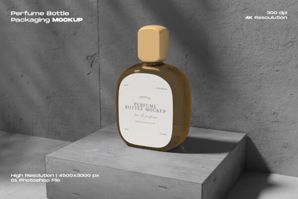 Perfume Bottle Packaging Mockup