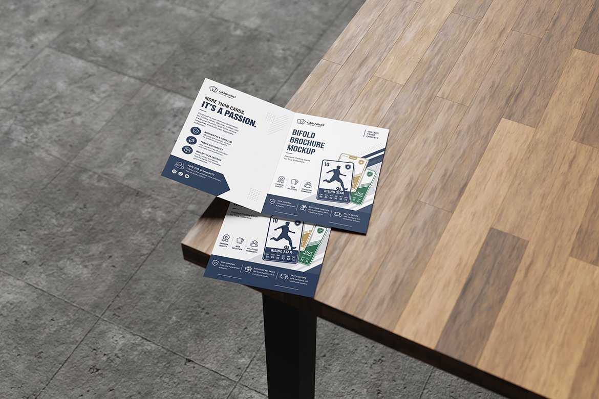 Industrial Bifold Brochure Mockup