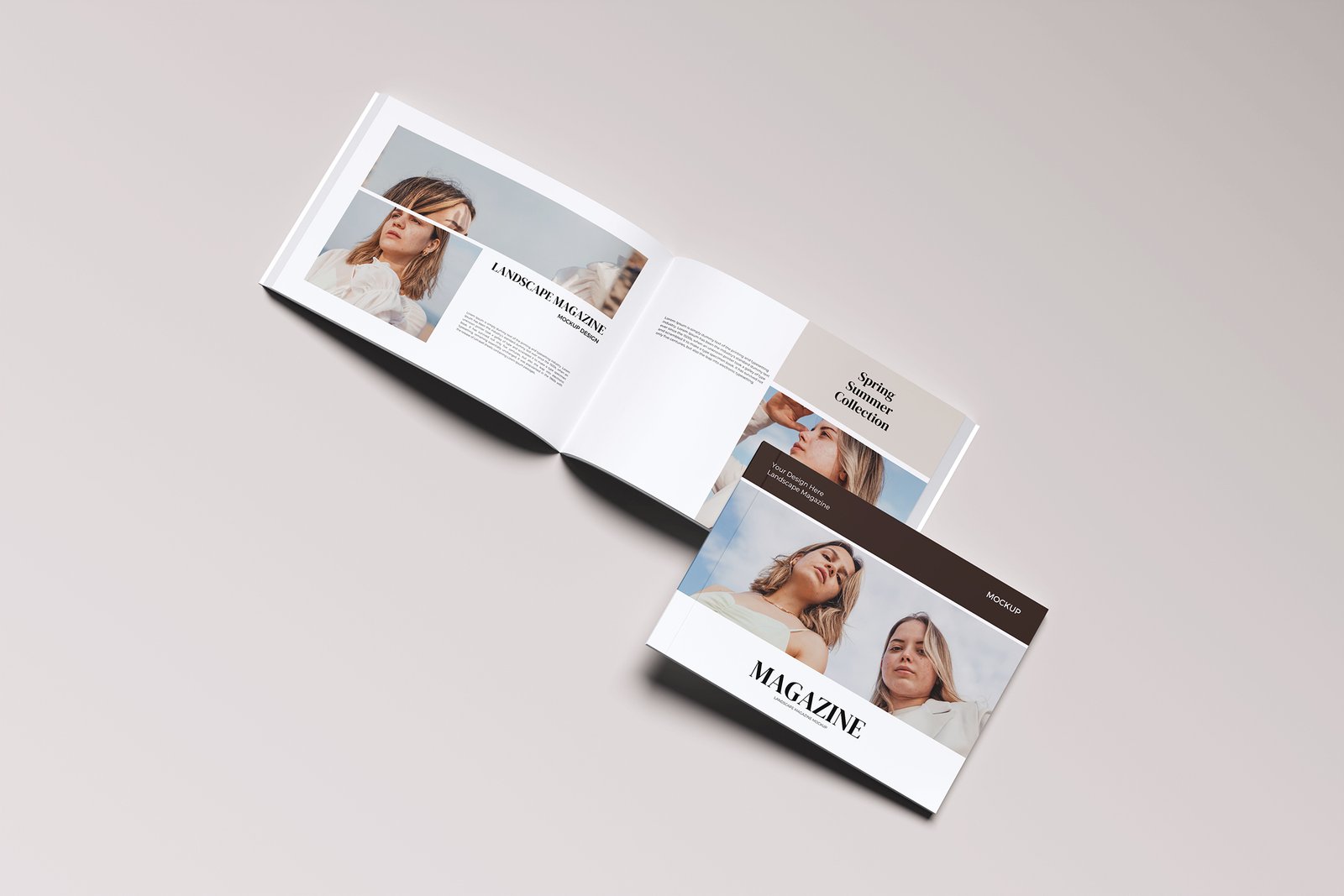 Landscape Magazine Mockup