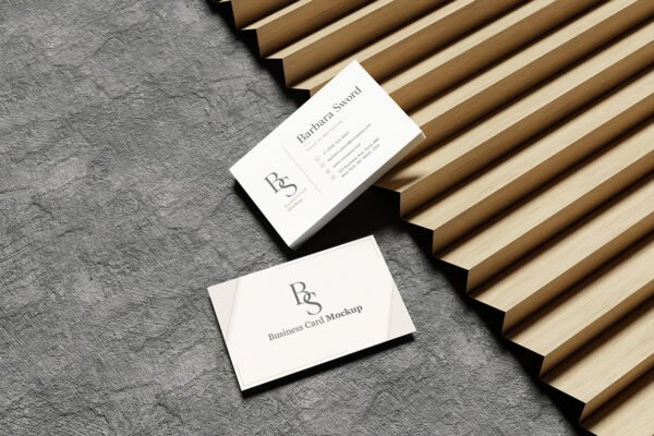 Realistic Business Card Mockup