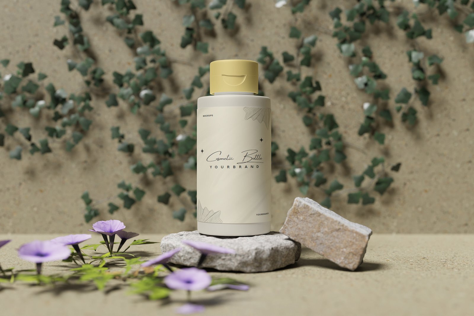 Cosmetic Bottle Mockup