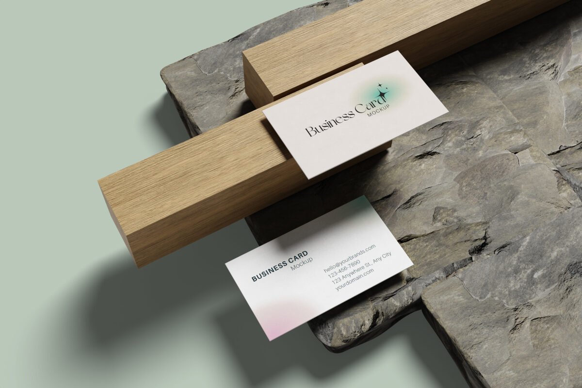 Realistic Business Card Mockup