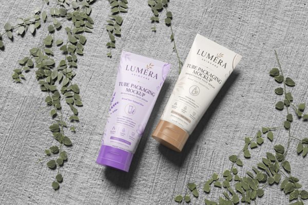 Cosmetic Tube Packaging Mockup