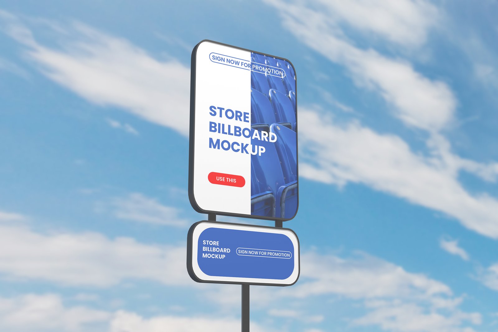 Outdoor Sign Billboard Mockup
