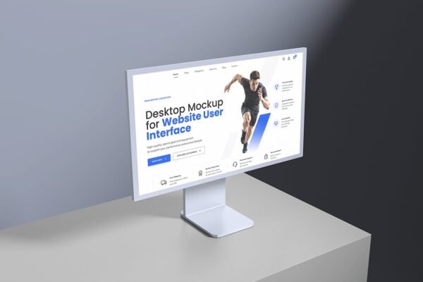 Clean iMac Display Mockup