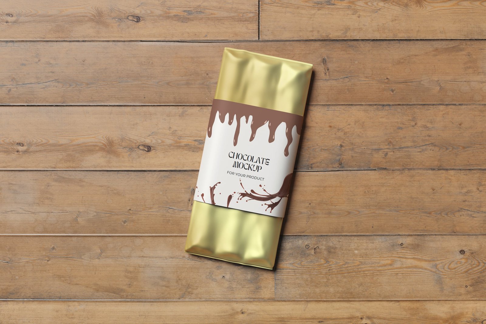 Chocolate Bar Packaging Mockup