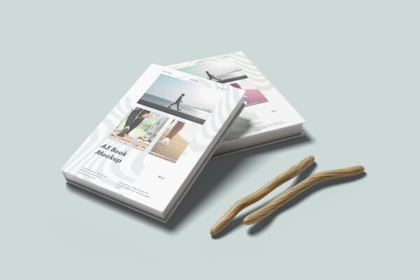 Perspective Cover Book Display Mockup