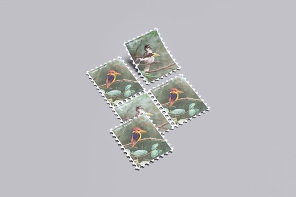 Postage Stamp Display Mockup