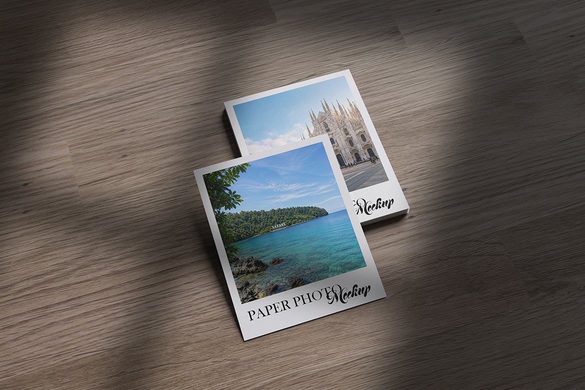 Minimalist Polaroid Photo Mockup