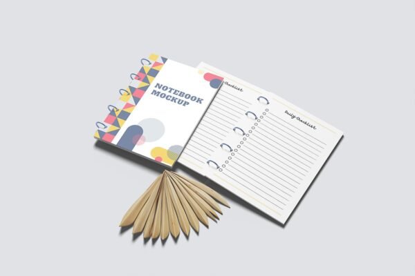 Clean Notebook Mockup