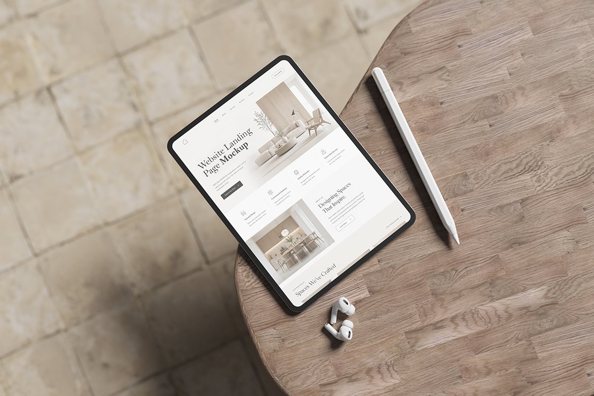 Minimalist iPad Pro Mockup