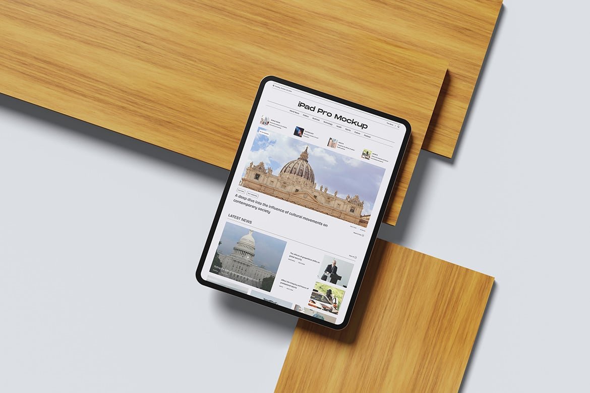 Minimalist iPad Pro Mockup