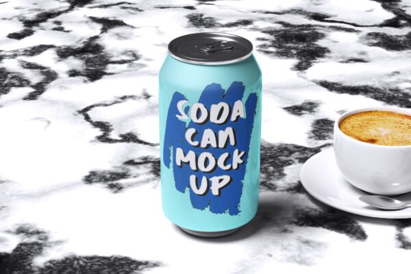 Soda Can Mockup