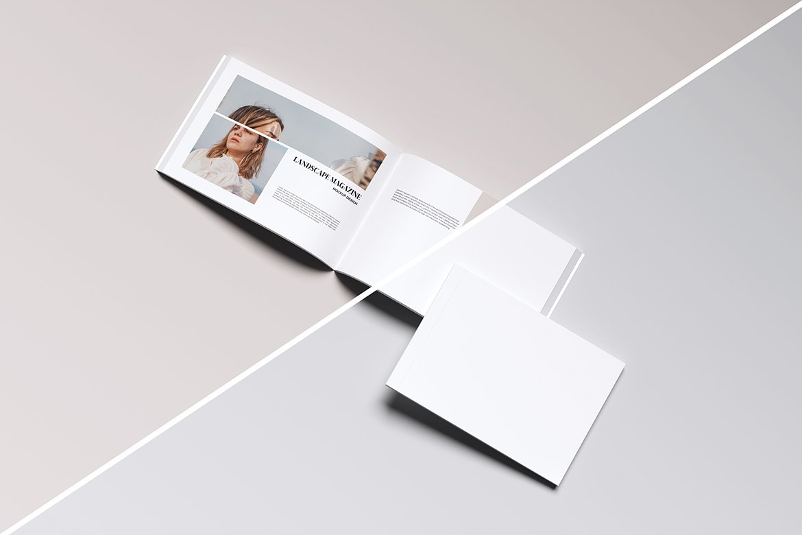 Landscape Magazine Mockup