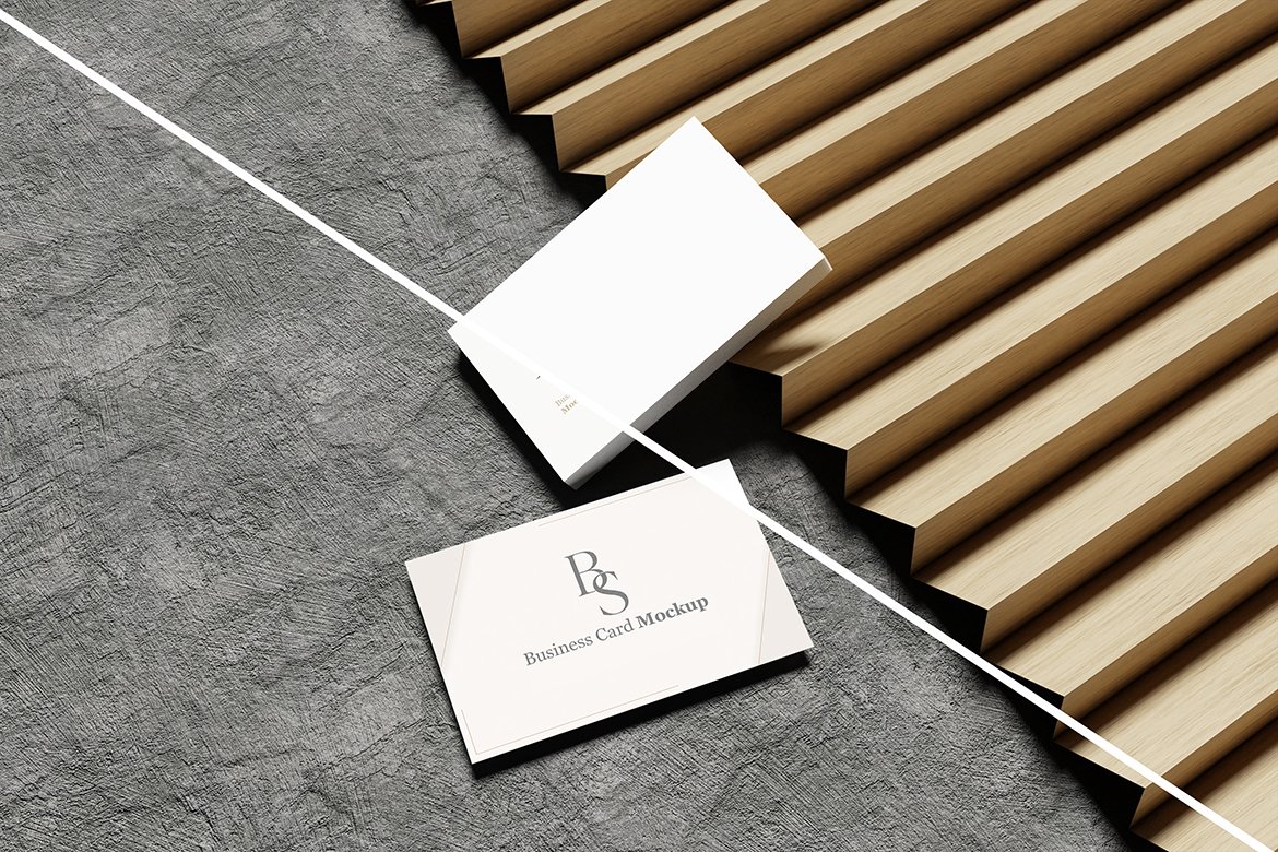 Realistic Business Card Mockup