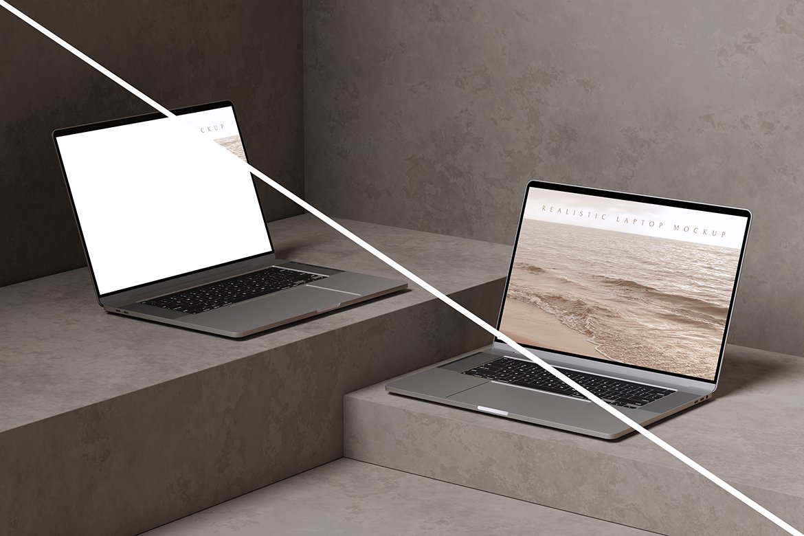 Elegant Laptop Display Mockup