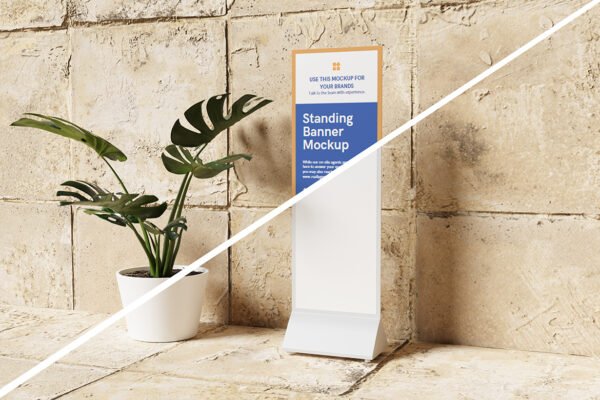 Promotion Standing Banner Mockup