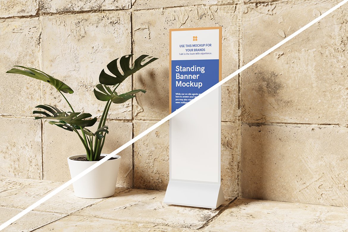 Promotion Standing Banner Mockup
