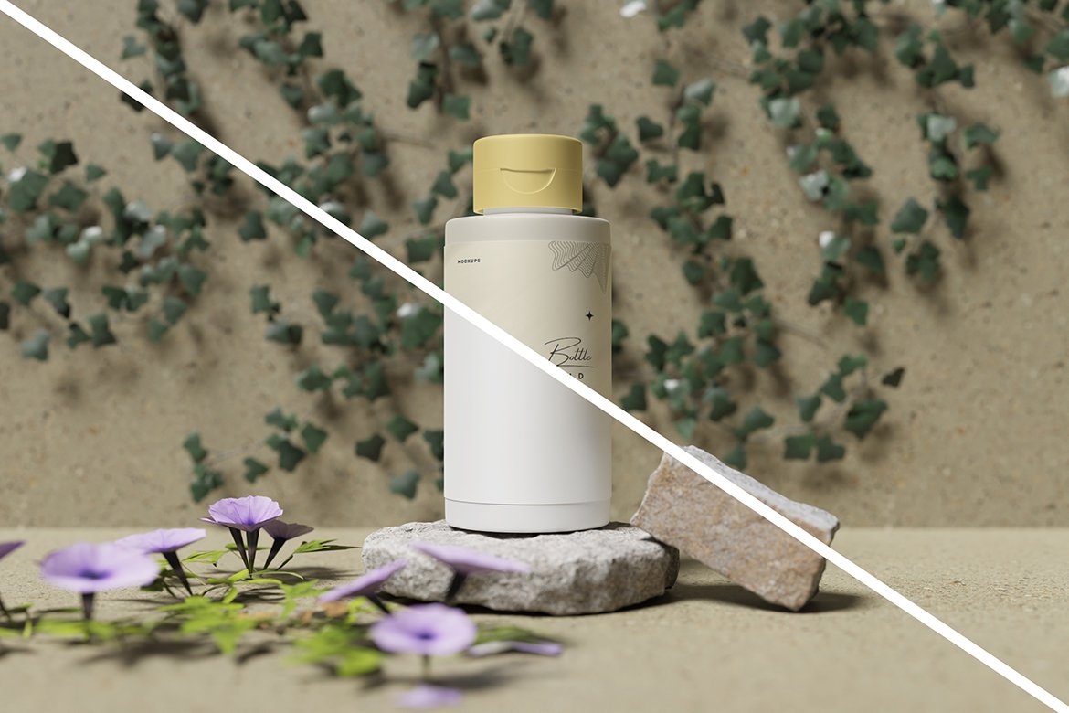 Cosmetic Bottle Mockup