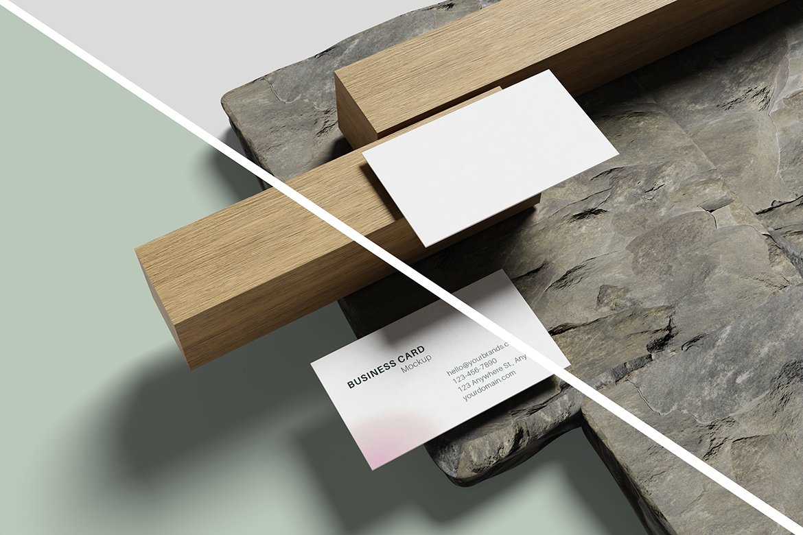 Realistic Business Card Mockup