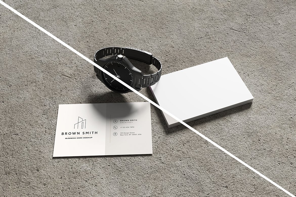 Clean Business Card Mockup