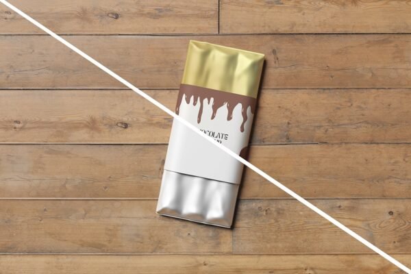 Chocolate Bar Packaging Mockup