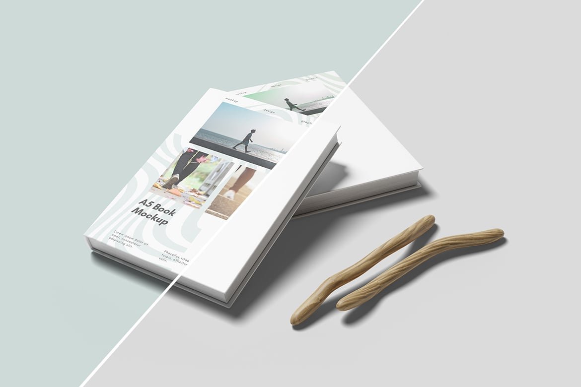 Perspective Cover Book Display Mockup