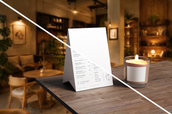 Standing Menu Mockup