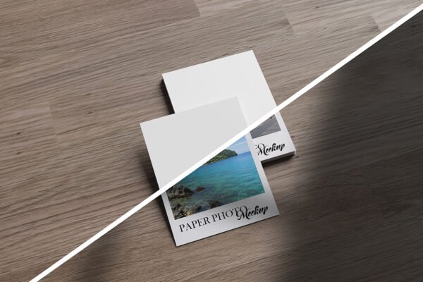 Minimalist Polaroid Photo Mockup