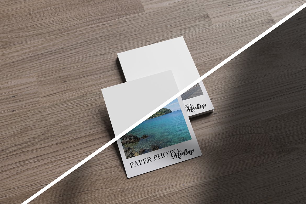 Minimalist Polaroid Photo Mockup