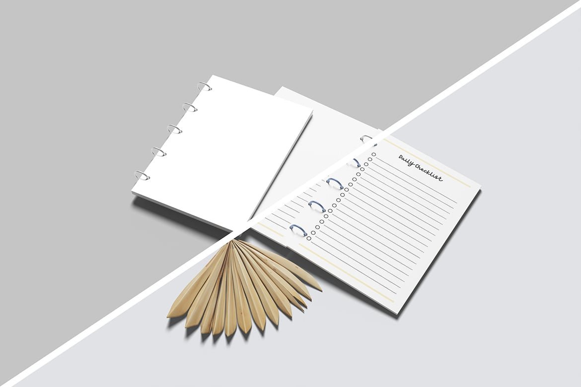 Clean Notebook Mockup