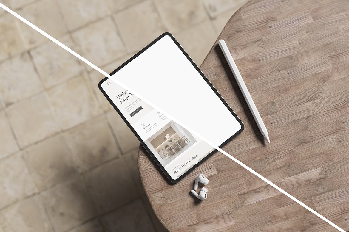 Minimalist iPad Pro Mockup