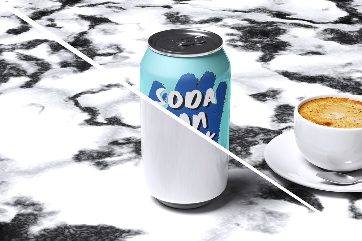 Soda Can Mockup