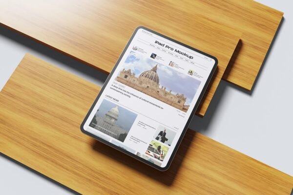 Minimalist iPad Pro Mockup