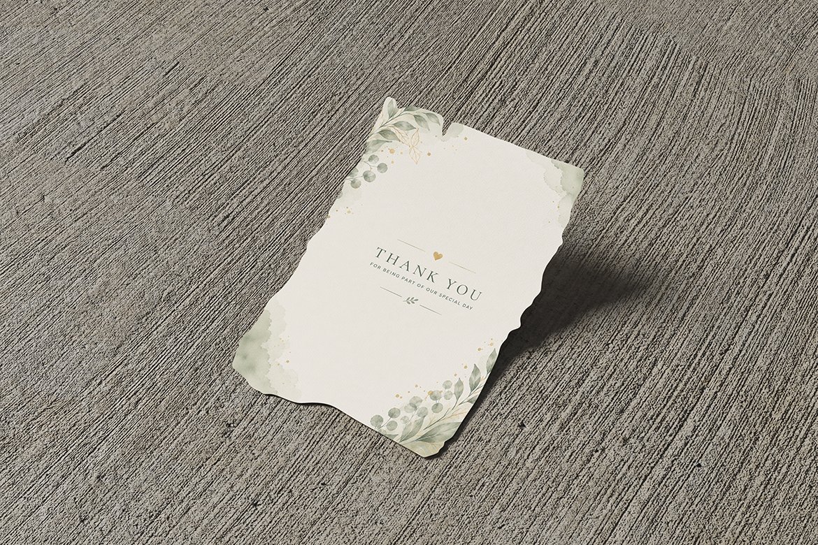 Clean Invitation Card Mockup