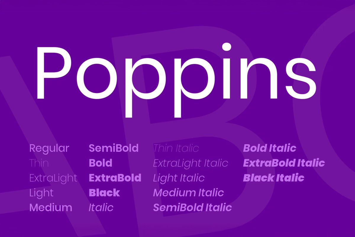 Free-Poppins-Family-Font